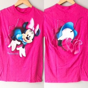DISNEY Pink Minnie Mouse Short Sleeve T-Shirt Tee